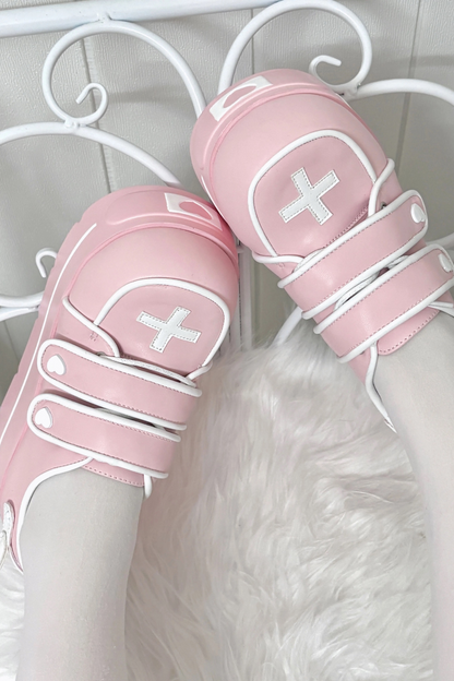 [pre-order] [angel Style] Cross Double Strap Shoes