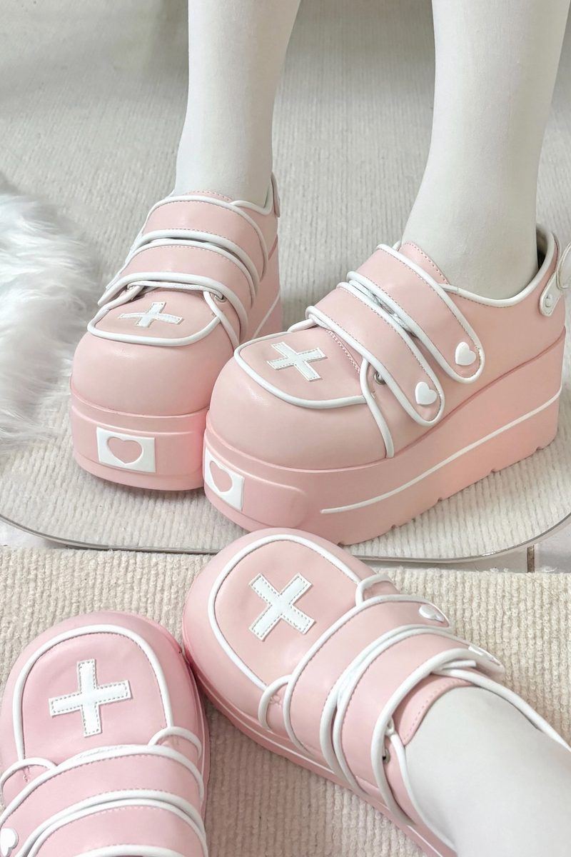 [pre-order] [angel Style] Cross Double Strap Shoes