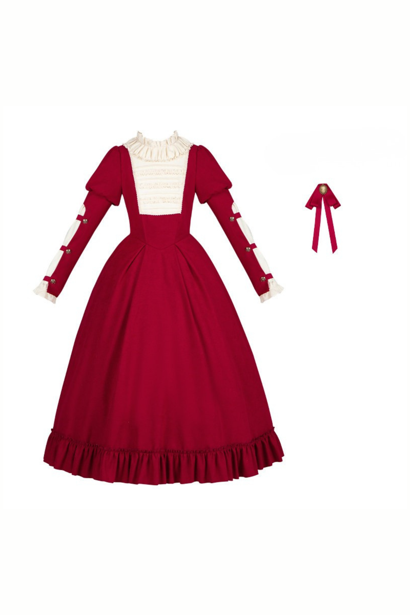 Lace Ruffle Lolita Dress + Bow