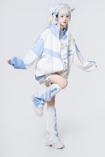 Cyber Subculture Jersey Jacket + Shorts + Leg Covers