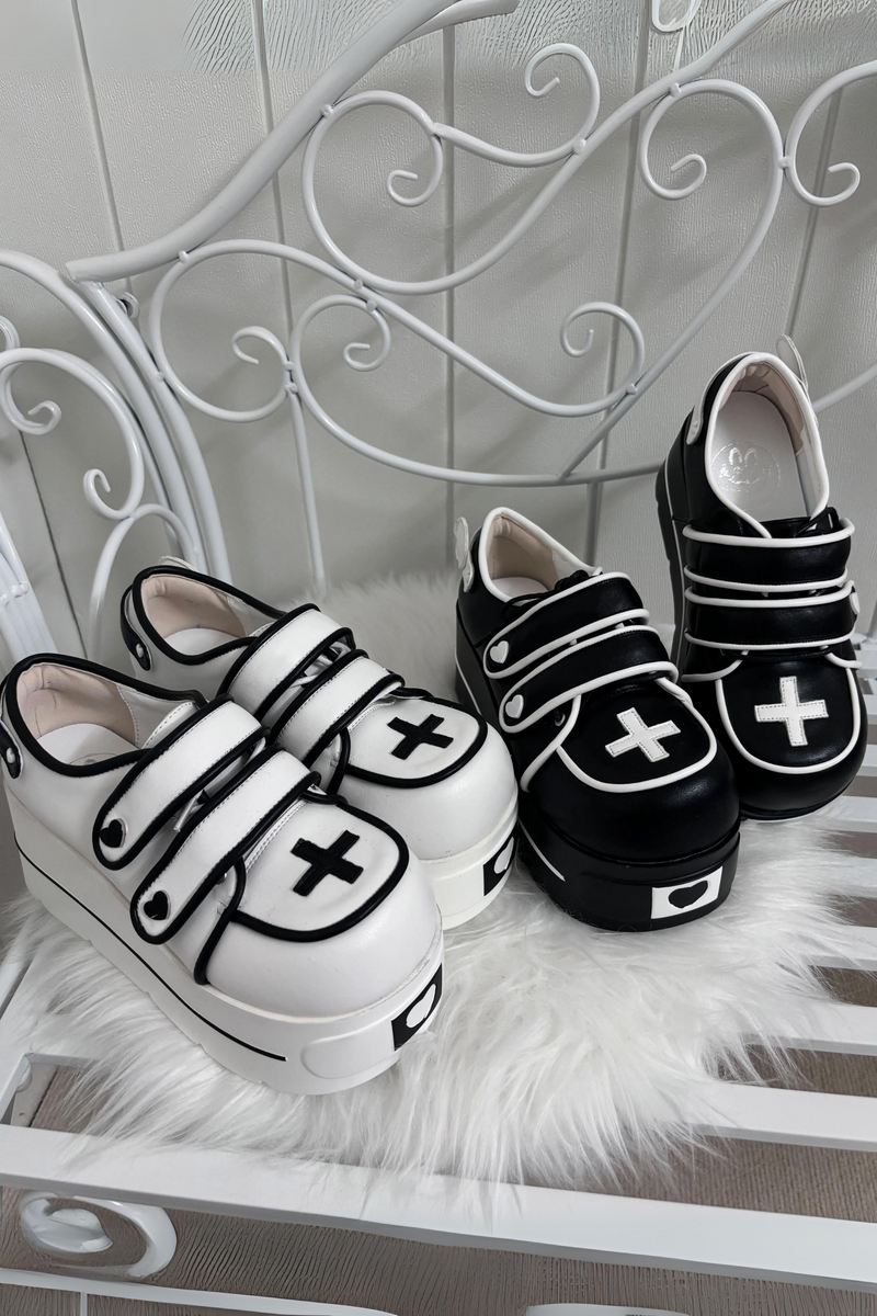 [pre-order] [angel Style] Cross Double Strap Shoes