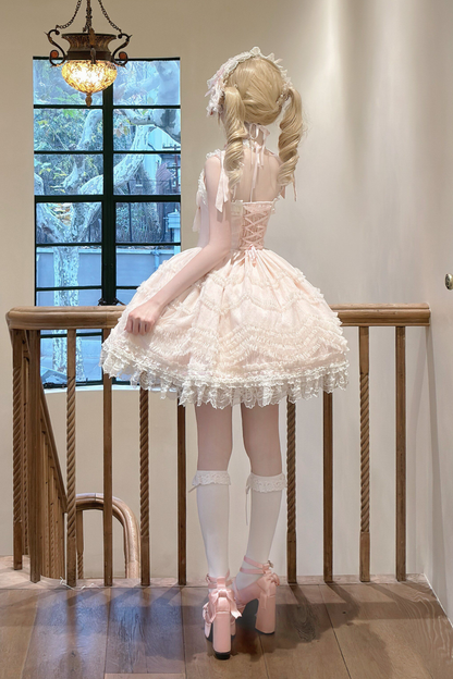 Sweet Jenny Lolita Jumper Skirt + Necklace + Hat + Headband