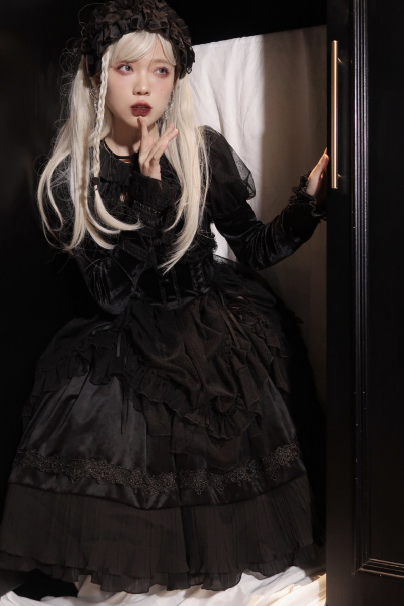 Gothic Doll Lolita Dress + Short Jacket