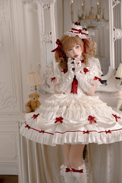 [pre-order Deadline: March 29] Cream Strawberry Lolita Dress
