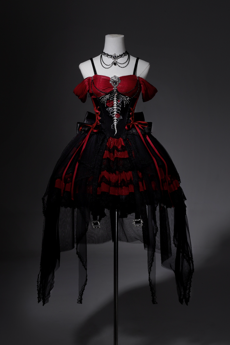 Dragonborn Gothic Dress + Necklace