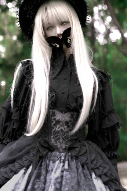Gothic Lolita Jumper Skirt + Jacket + Skirt + Shirt + Corset + Accessories