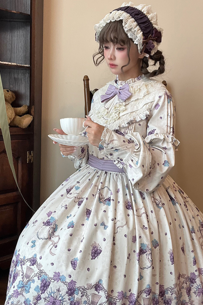 Winery Retro Bear Lolita Dress