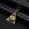 Triangle Evil Eye Necklace