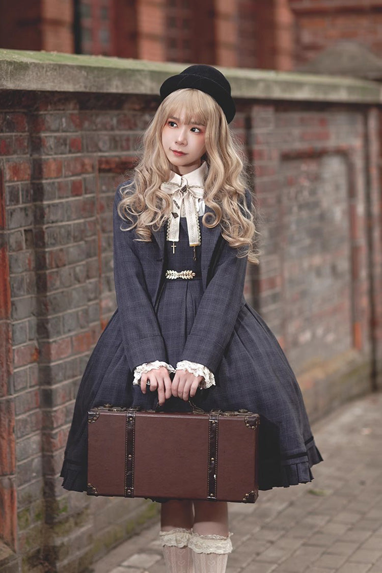 Princess Lost in the Fog Ruffle College Style Classic Lolita Jsk Dress 2 Colors