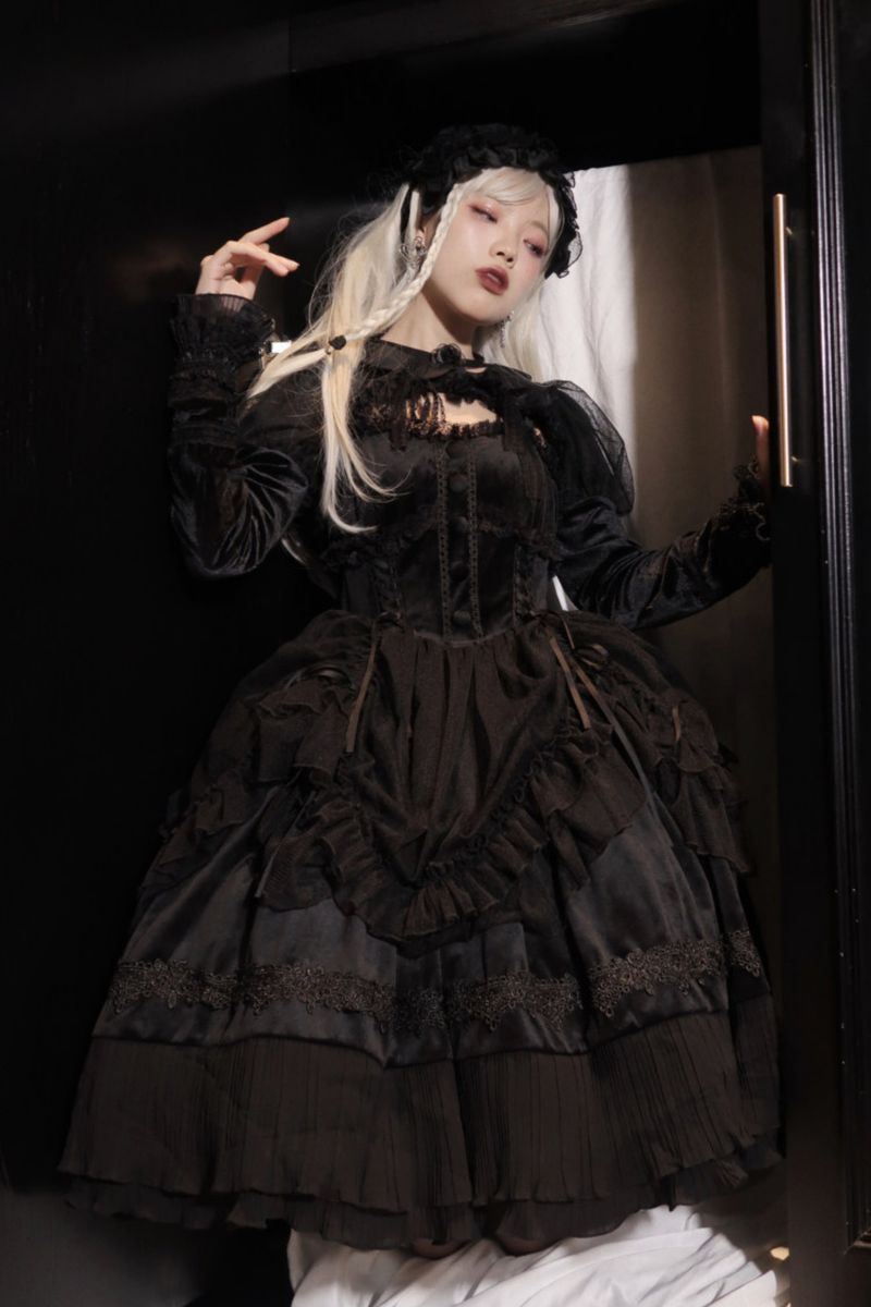 Gothic Doll Lolita Dress + Short Jacket