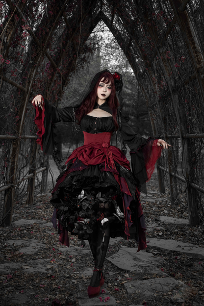 Dark Flower Gothic Lolita Set
