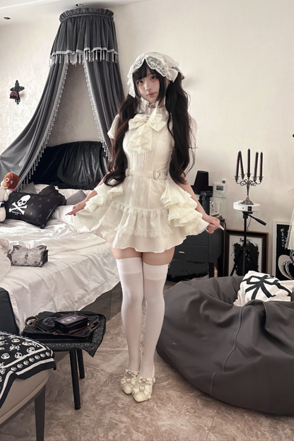 Puff Sleeve Gothic Style Top + Pants