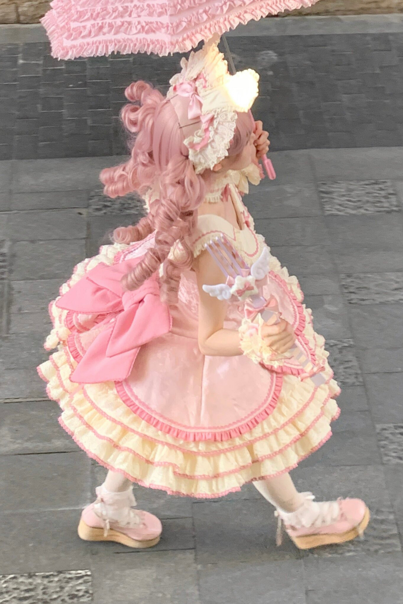 Magical Girl Lolita Dress + Bonnet + Pendant + Sleeves