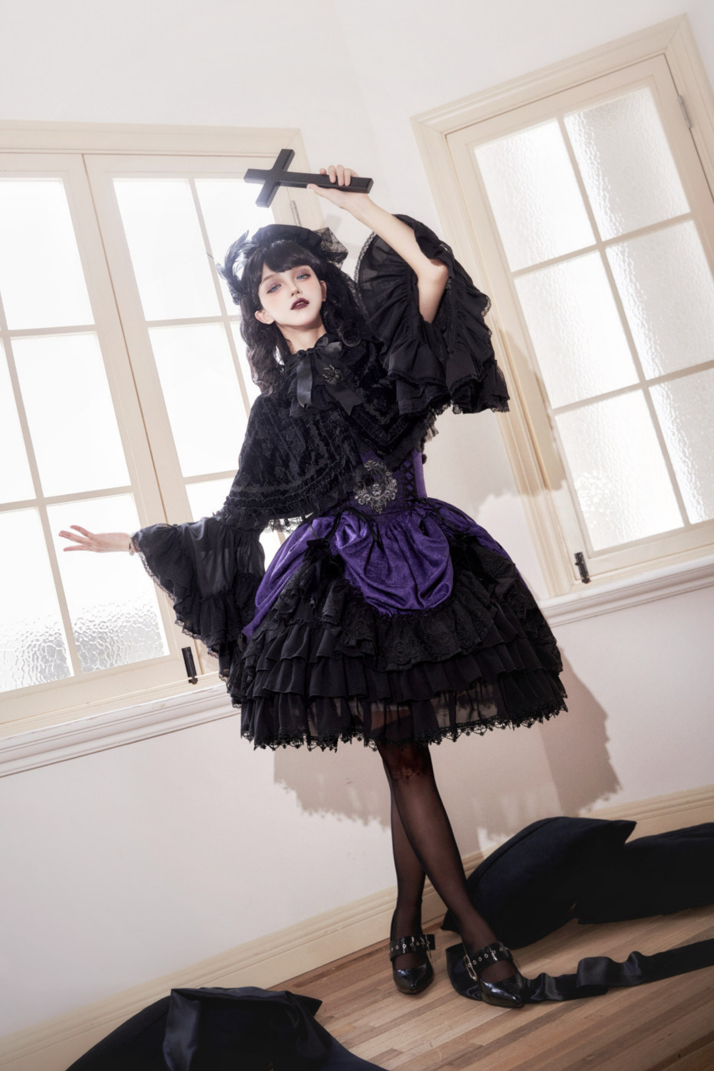 Moon River Gothic Skirt + Cape + Top + Bow