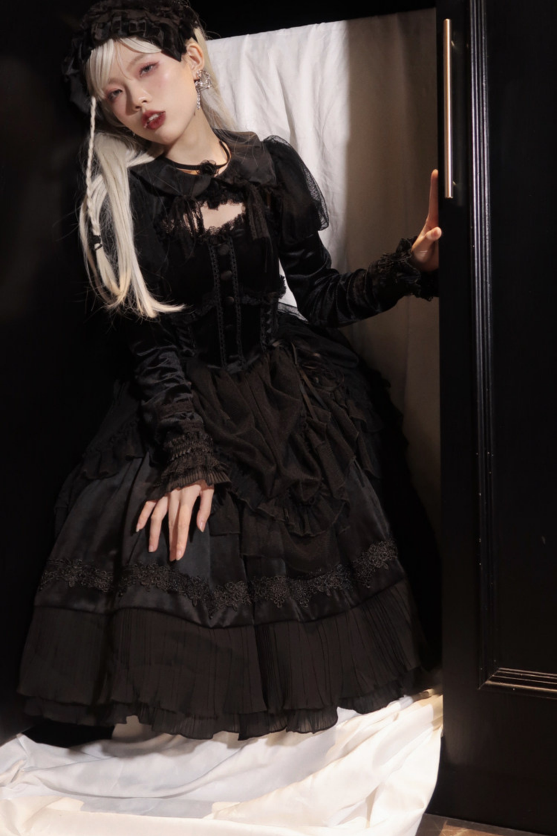 Gothic Doll Lolita Dress + Short Jacket