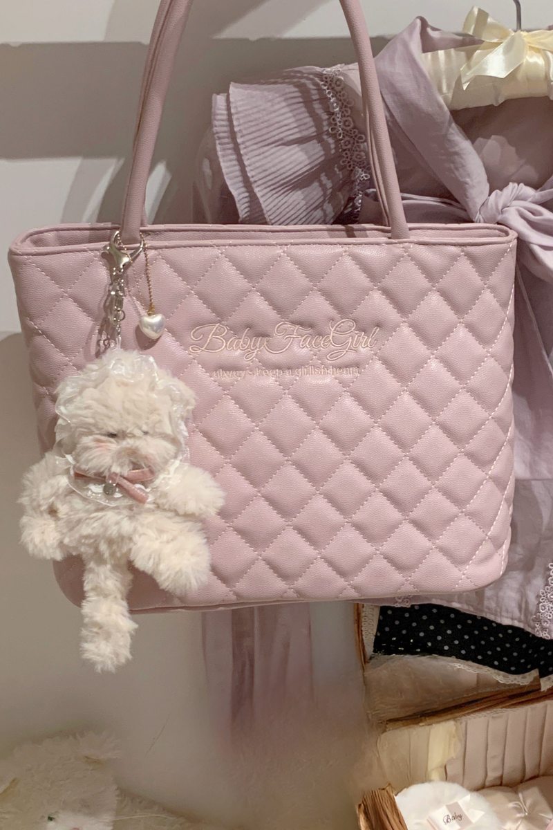 Sweet Quilted Tote Bag