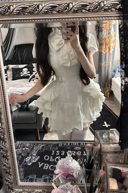 Puff Sleeve Gothic Style Top + Pants