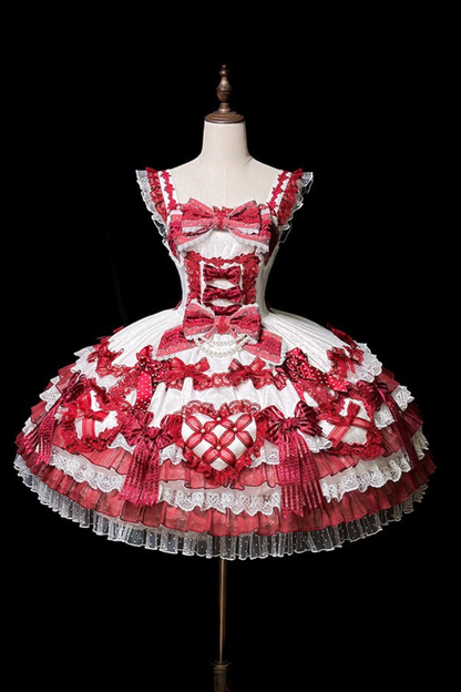 [pre-order Deadline: April 3] Pure Sweet Rose Fantasy Tiered Lolita Dress