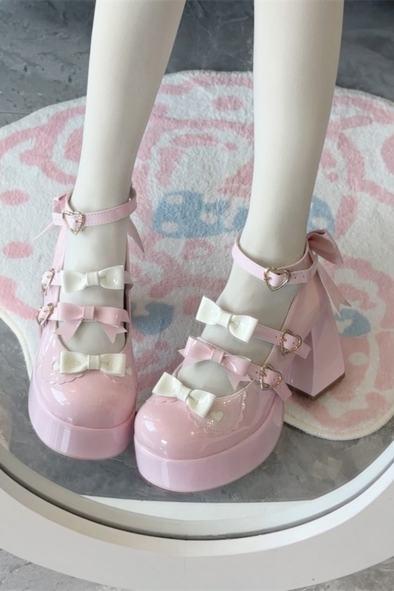 Biscuit Lolita Ribbon Shoes