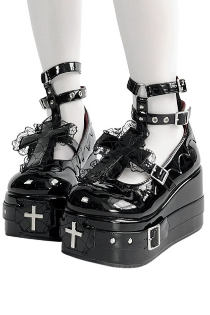 Gothic Cross Lolita Shoes
