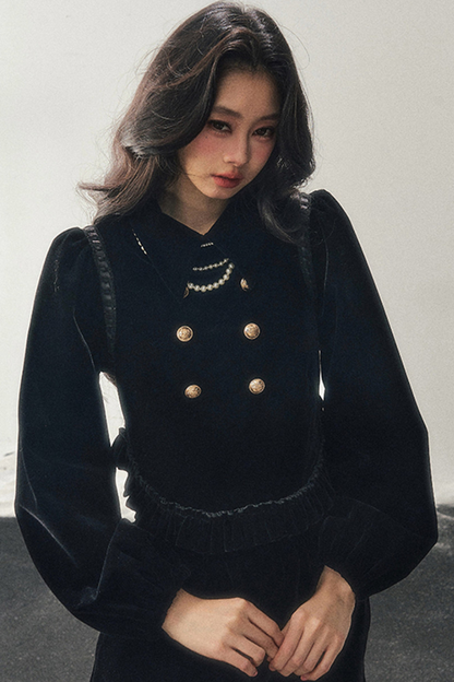 French Velvet Jacket + Shorts