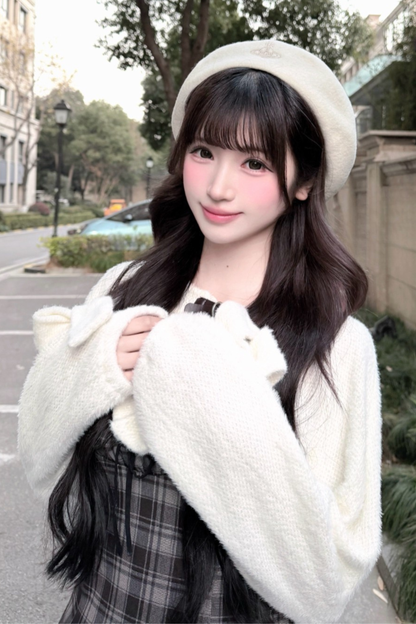 Rabbit Princess Plaid Skirt Set