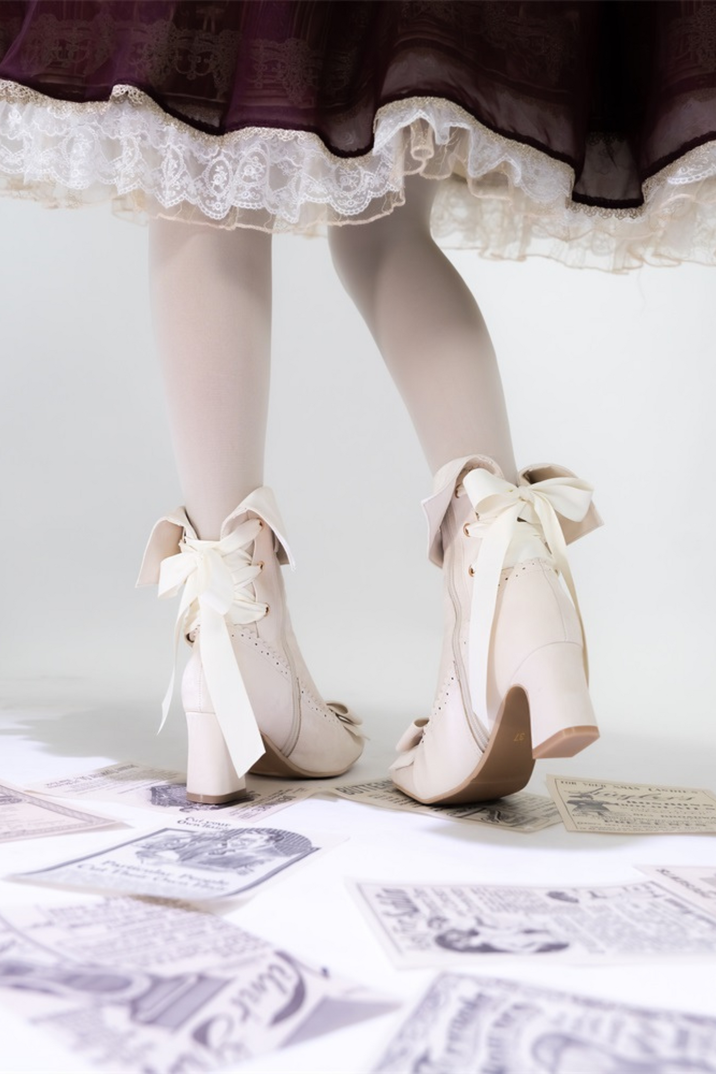[pre-order] Mid-heel Lolita Boots