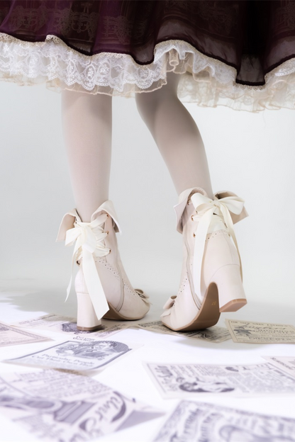 [pre-order] Mid-heel Lolita Boots