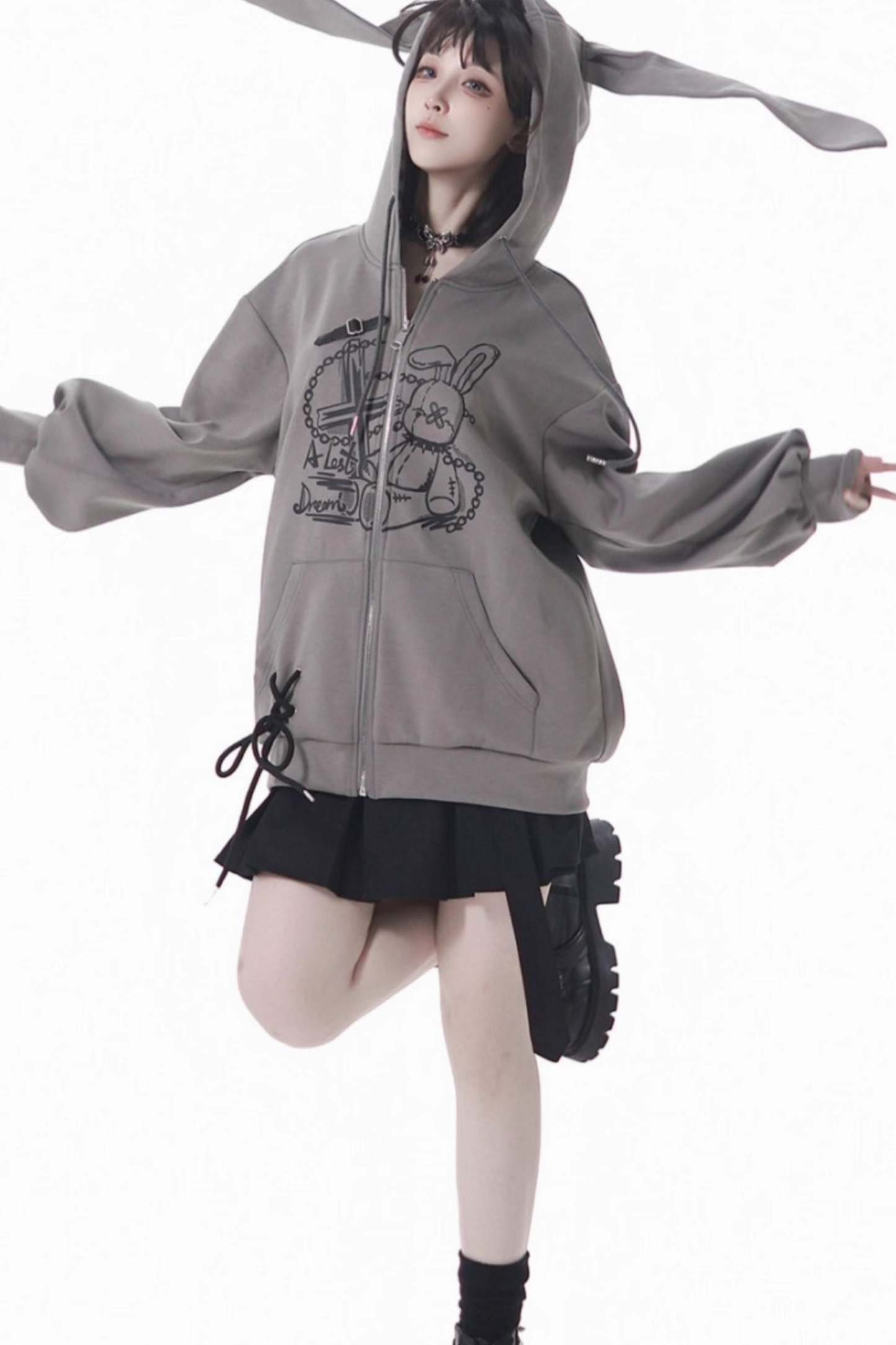 Rabbit Hoodie + Skirt