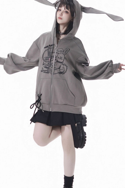 Rabbit Hoodie + Skirt