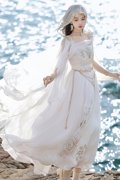 Fairy Classical Lolita Camisole Dress + Hooded Cape