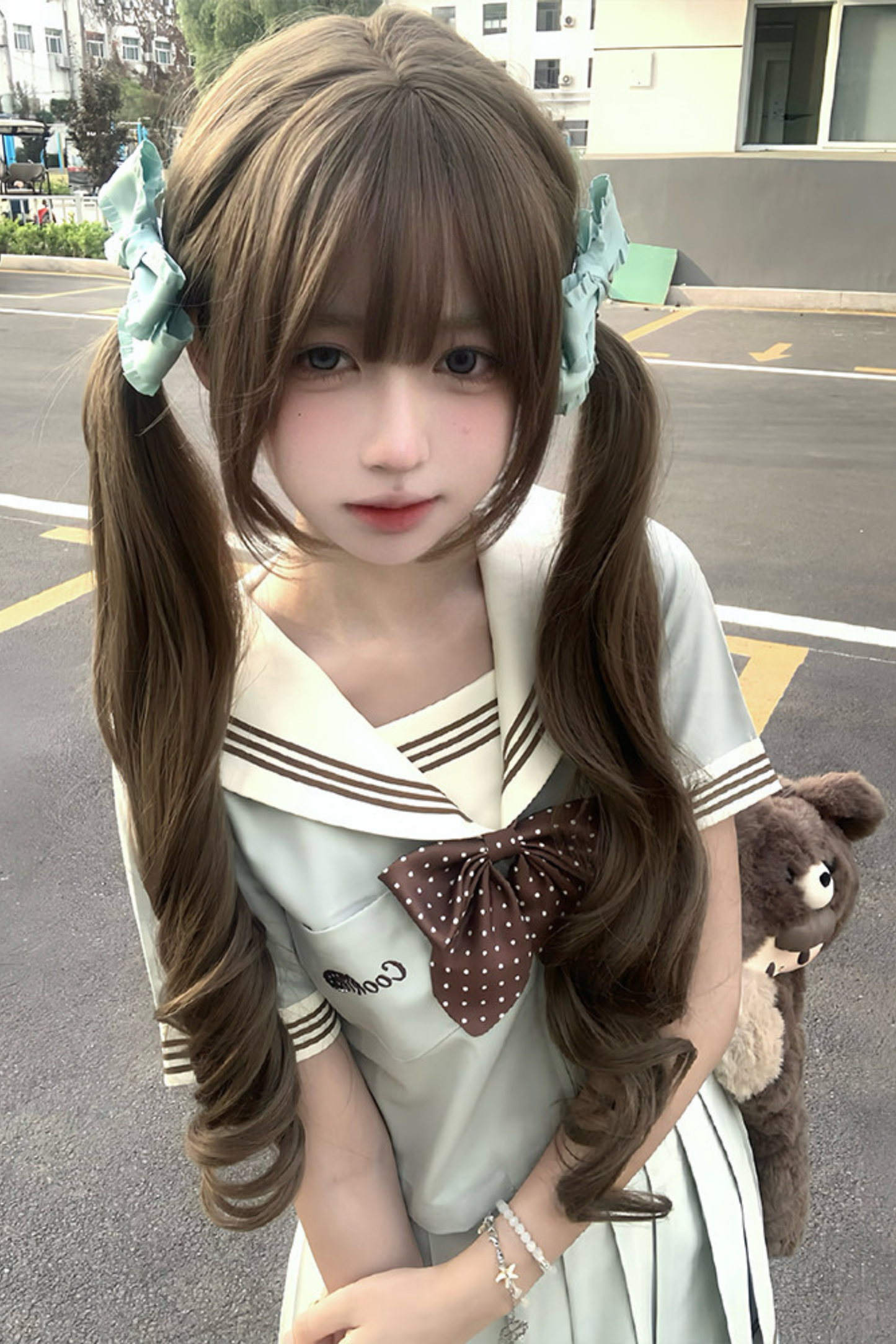 Cookie Wave Sailor Top + Skirt + Ribbon