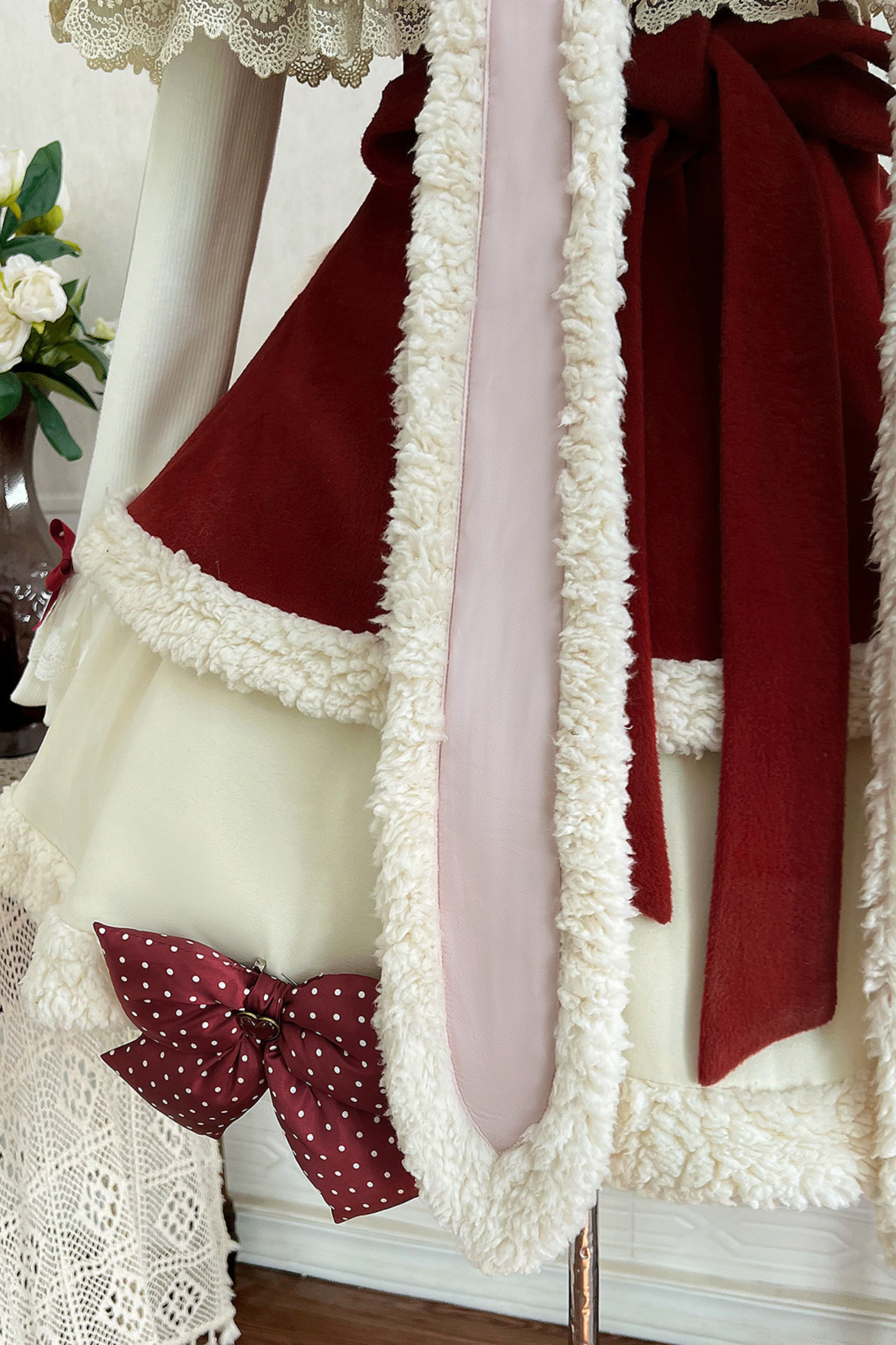 [pre-order] Rabbit Lolita Cape + Suspenders + Bear Design Skirt + Turtleneck