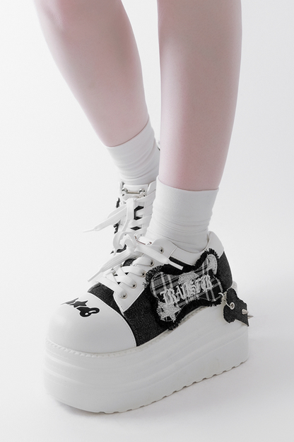 Rock and Roll Subculture Platform Sneakers