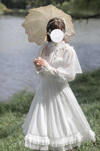 Classic System Dot Gauze Dress