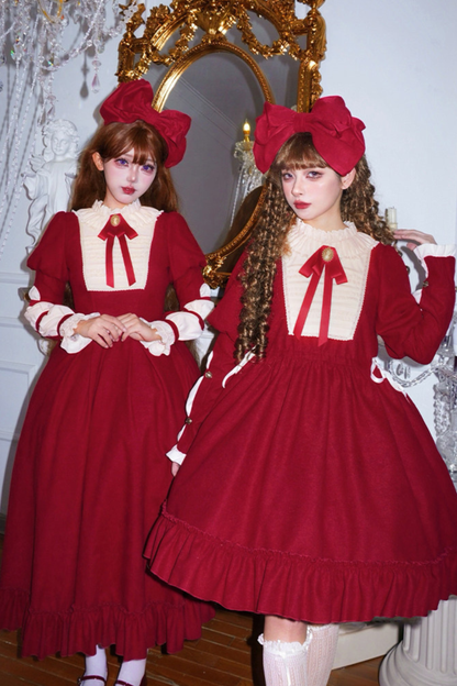 Lace Ruffle Lolita Dress + Bow
