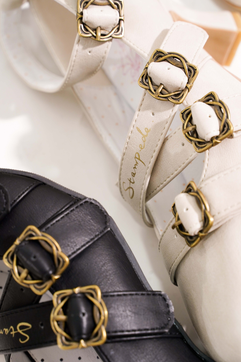 Retro Lolita Square Heel Shoes
