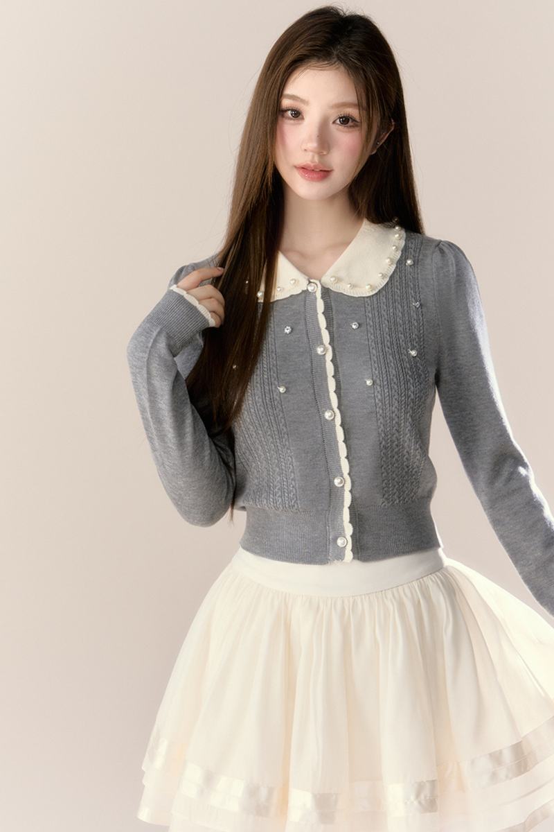 Sweet Island Doll Cardigan + Tight Skirt