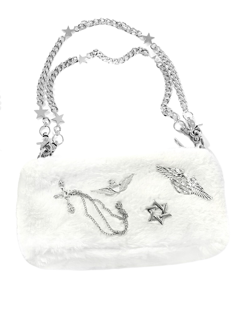 Metal Chain Badge Pendant Star Chain Hand Carry Bag
