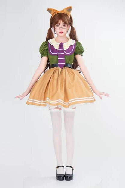 Fox Long Cosplay Dress Set