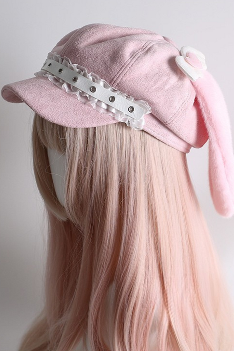 Soft Love Bunny Ear Hat