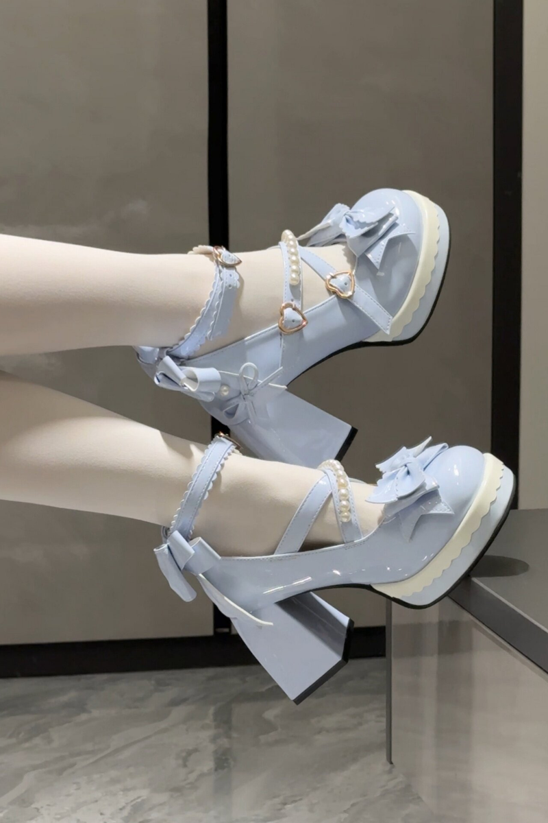 Sweet Ribbon Lolita Heels