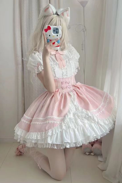 Sweet Puff Ribbon Lolita Dress
