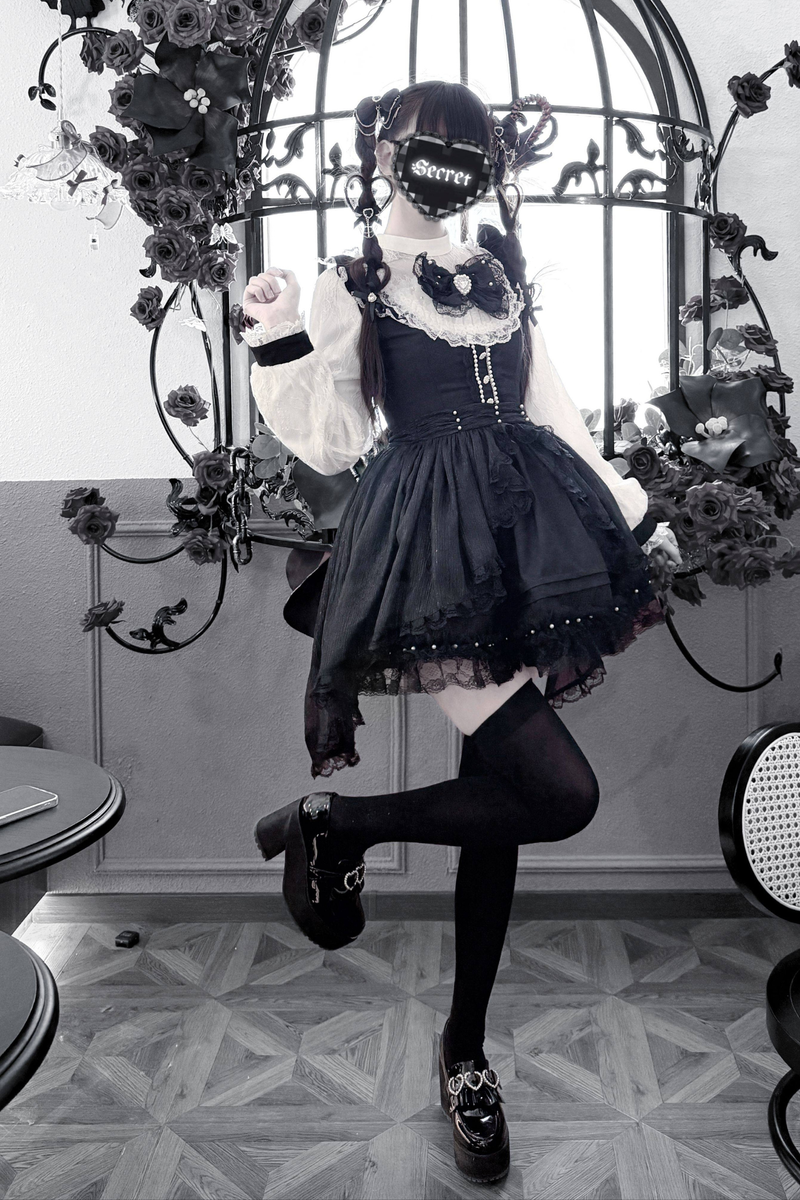 Lace Gothic Over Dark Dress
