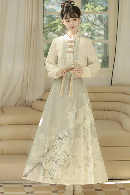 Forest China Coat + Skirt + Top