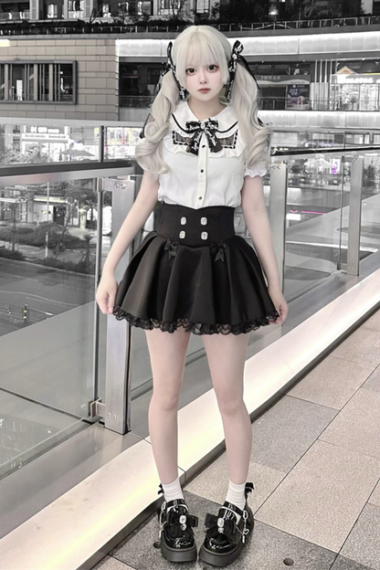 Doll Lace Top + Culottes