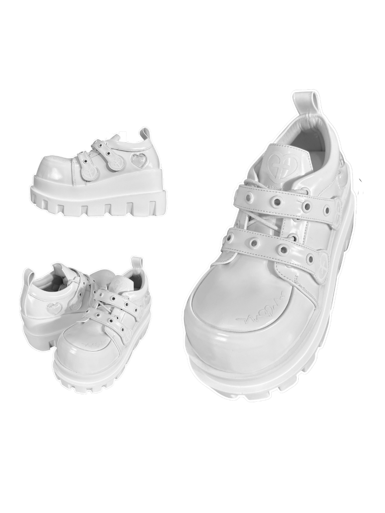 Punk Love Cross Macaron Subculture Platform Shoes