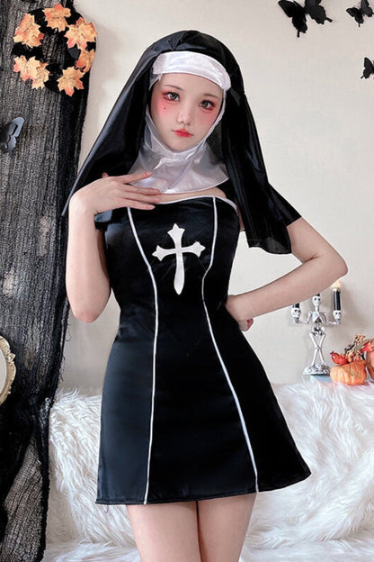 Nightclub Nun Masquerade Dress