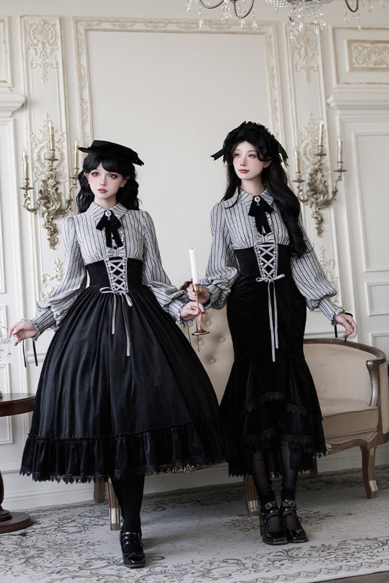 Fish Tail Dress + Flare Dress + Hat + Headband