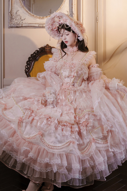Sweet Flower Tea Party Medium Lolita Dress